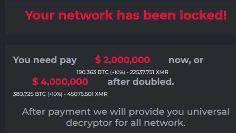 Такая картинка возникает на экране компьютера, ставшего жертвой атаки DarkSide методом ransomware Такая картинка возникает на экране компьютера, ставшего жертвой атаки DarkSide методом ransomware